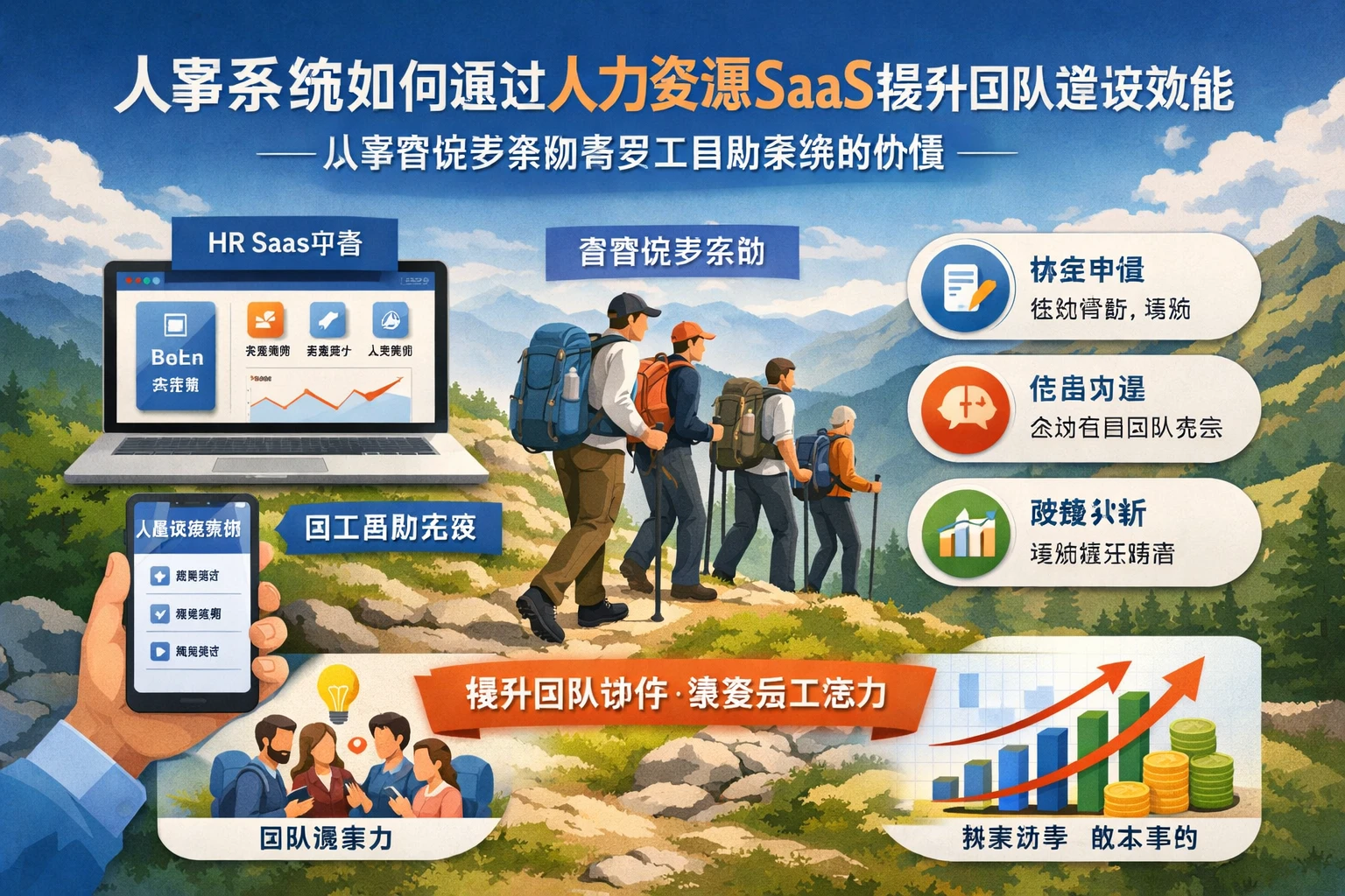 人事系统如何通过人力资源SaaS提升团队建设效能——从高管徒步案例看员工自助系统的价值