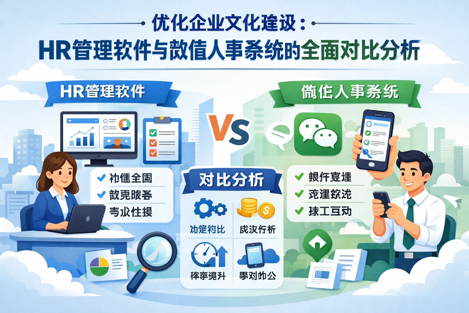 优化企业文化建设：HR管理软件与微信人事系统的全面对比分析