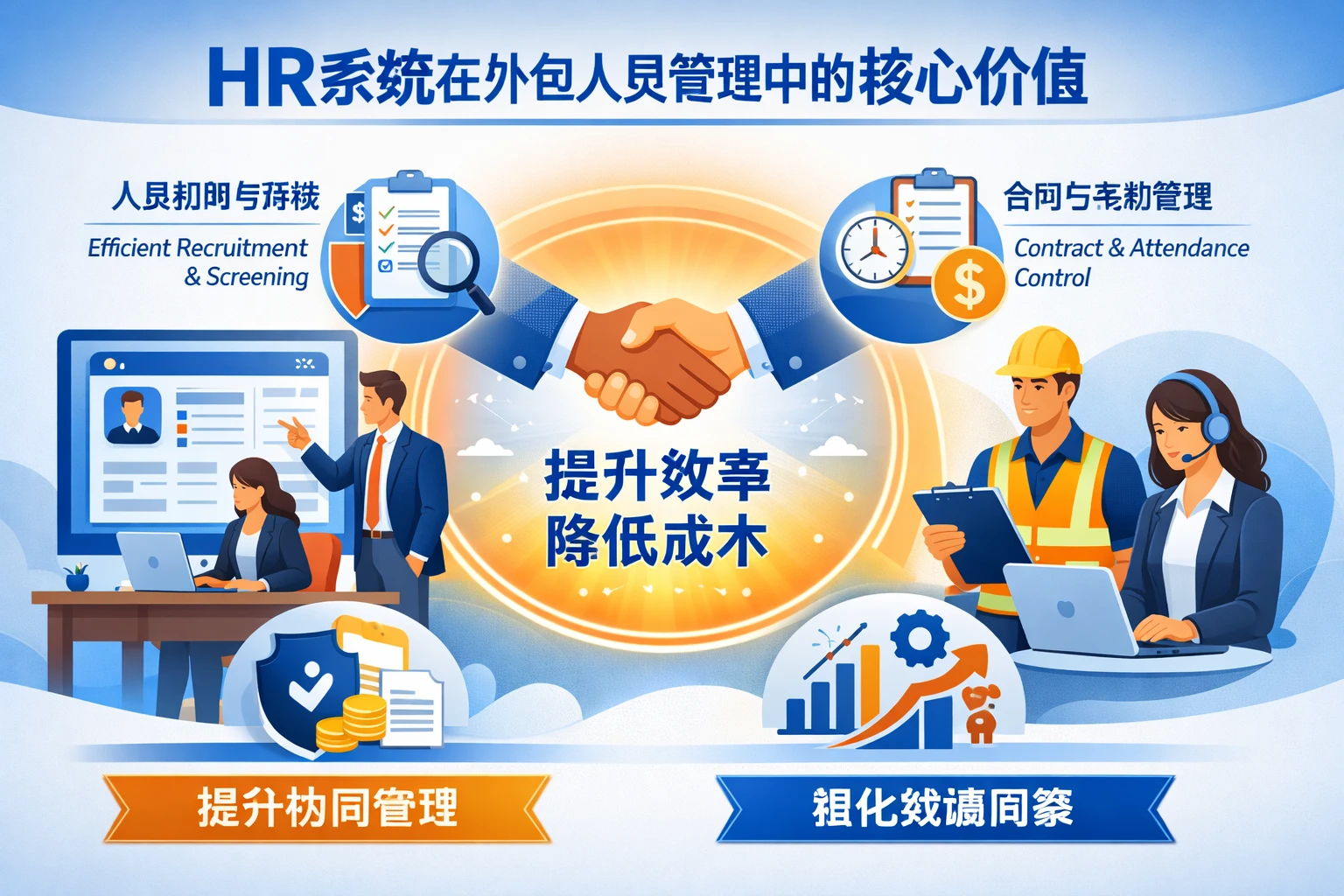 HR系统在外包人员管理中的核心价值