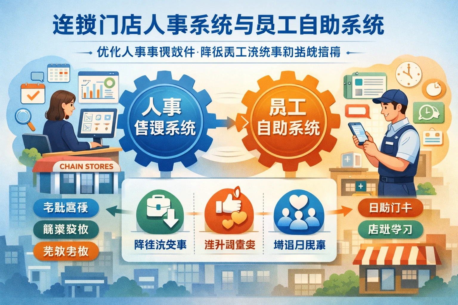 连锁门店人事系统与员工自助系统：优化人事管理软件降低员工流失率的战略指南