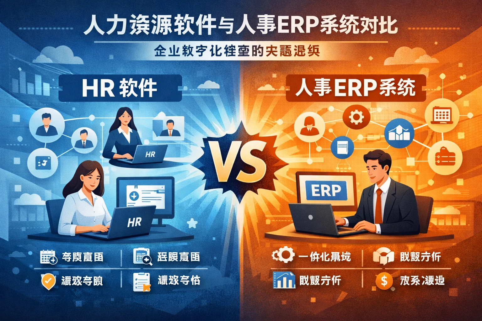 人力资源软件与人事ERP系统对比：企业数字化转型的关键选择