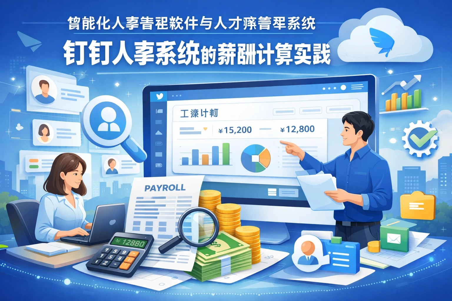 智能化人事管理软件与人才库管理系统：钉钉人事系统的薪酬计算实践