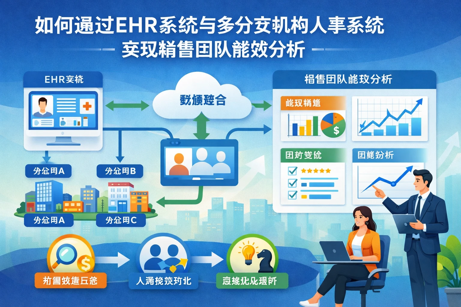 如何通过EHR系统与多分支机构人事系统实现销售团队能效分析