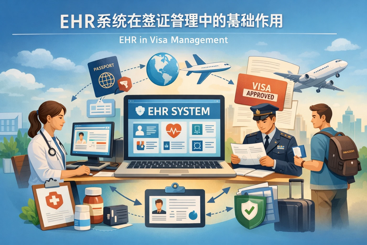 EHR系统在签证管理中的基础作用
