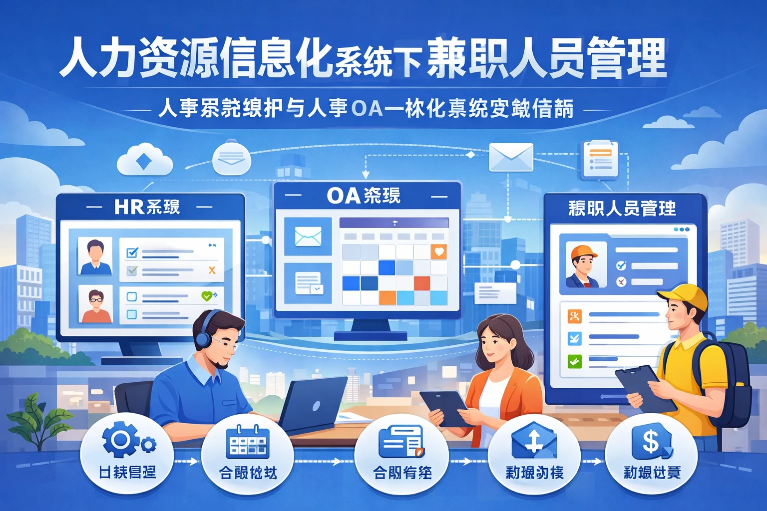 人力资源信息化系统下的兼职人员管理：人事系统维护与人事OA一体化系统实践指南