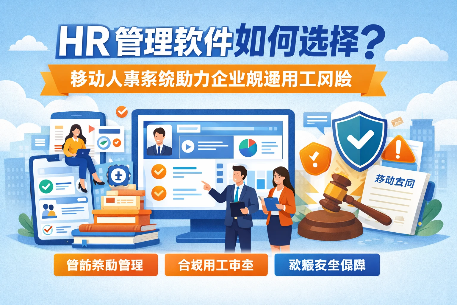 HR管理软件如何选择？移动人事系统助力企业规避用工风险