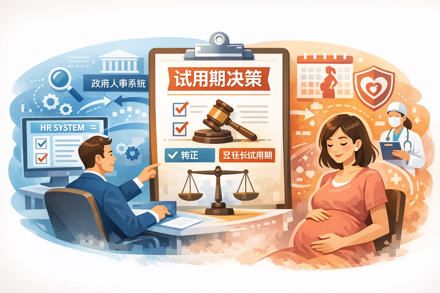 优化HR系统与政府人事管理系统：试用期决策助力企业应对女性员工孕期管理挑战