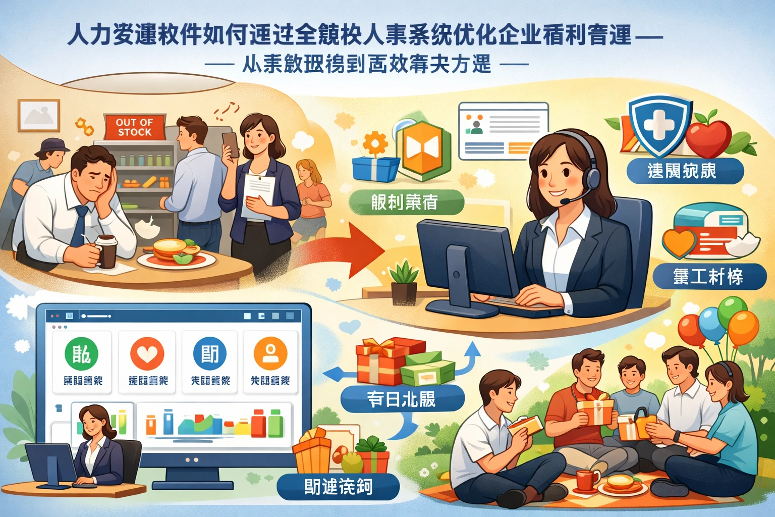 人力资源软件如何通过全模块人事系统优化企业福利管理——从茶歇困境到高效解决方案