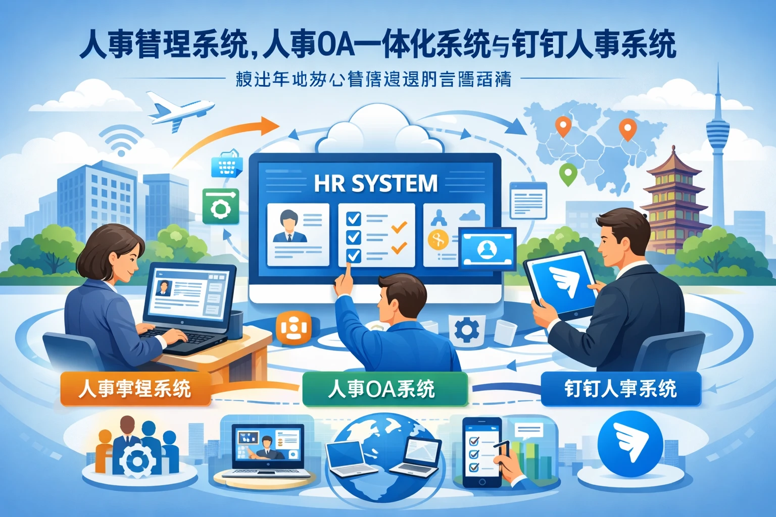 人事管理系统、人事OA一体化系统与钉钉人事系统：解决异地办公管理难题的全面指南