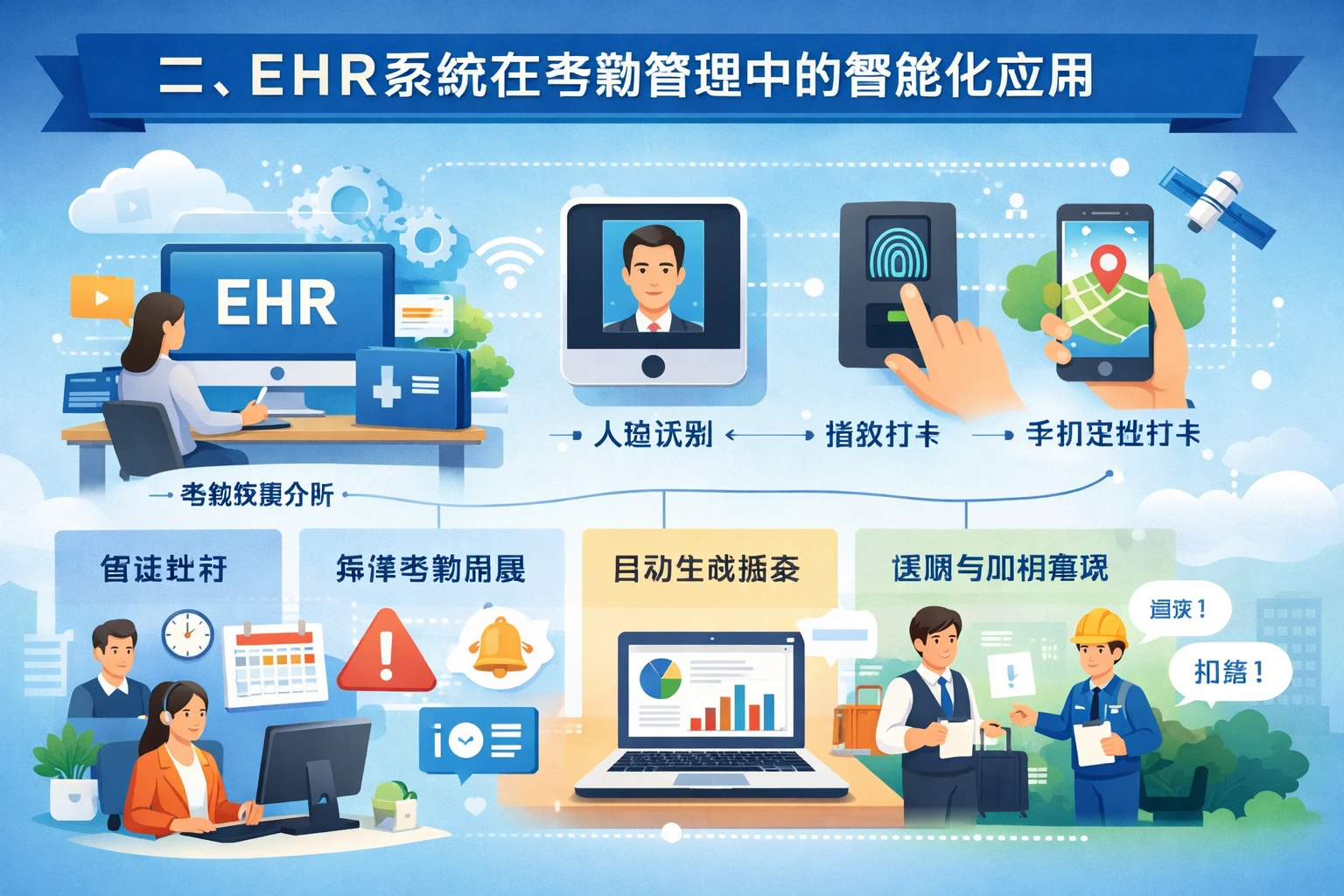 二、EHR系统在考勤管理中的智能化应用