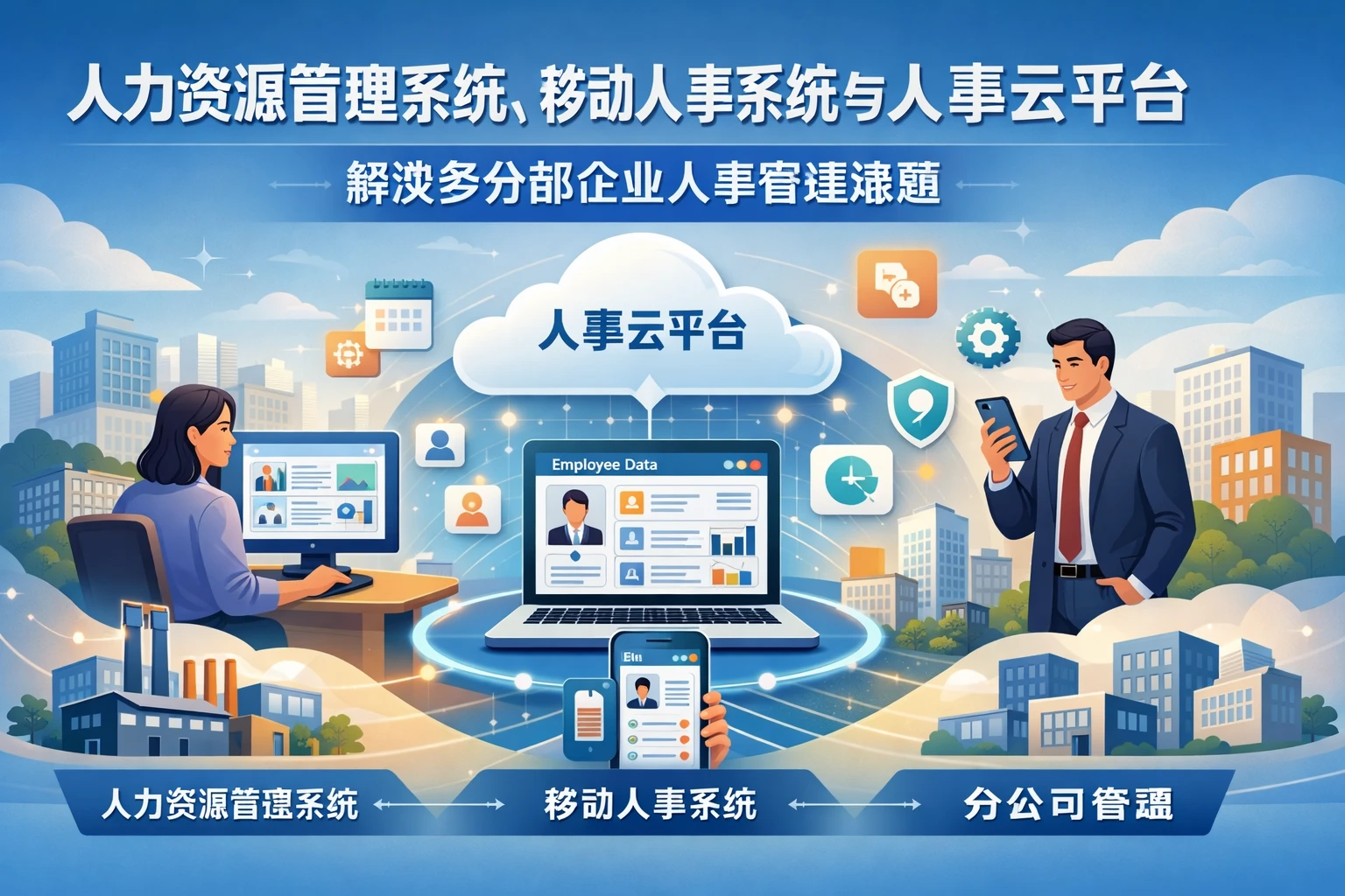 人力资源管理系统、移动人事系统与人事云平台：解决多分部企业人事管理难题