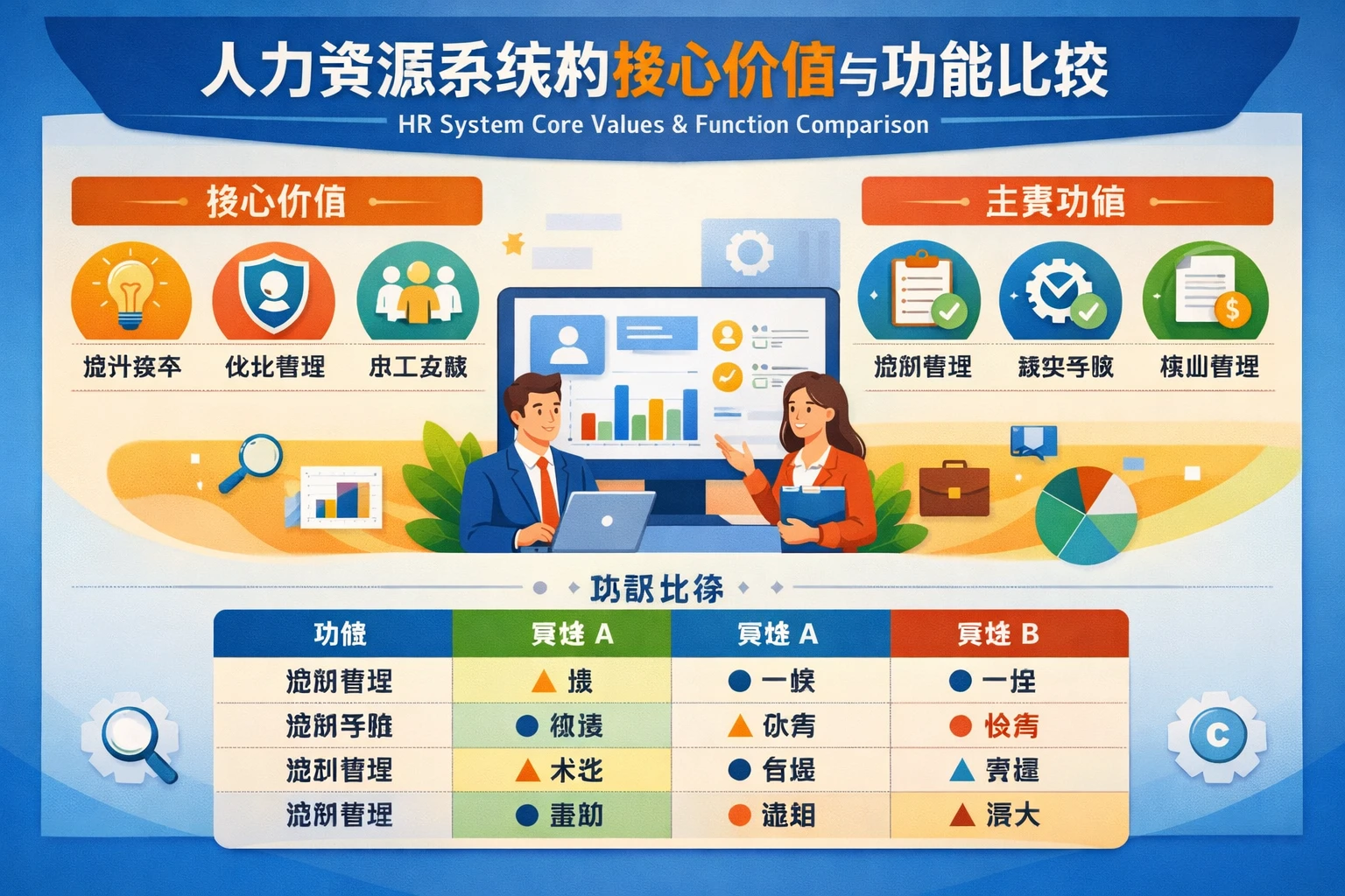 人力资源系统的核心价值与功能比较