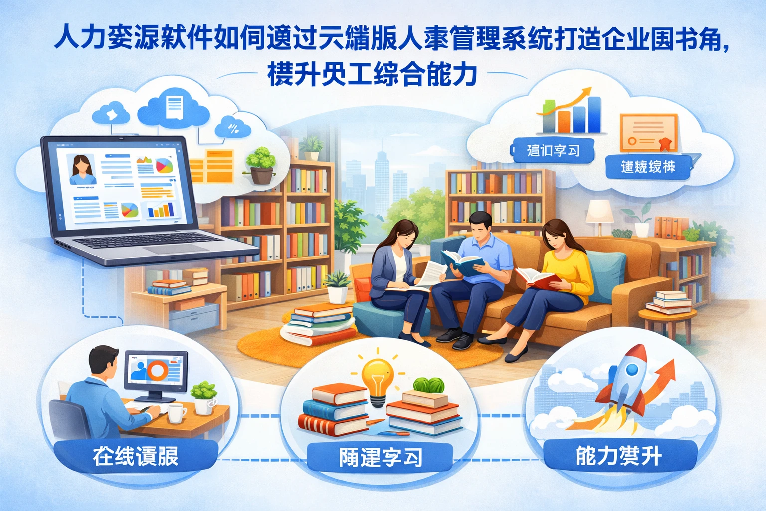 人力资源软件如何通过云端版人事管理系统打造企业图书角，提升员工综合能力