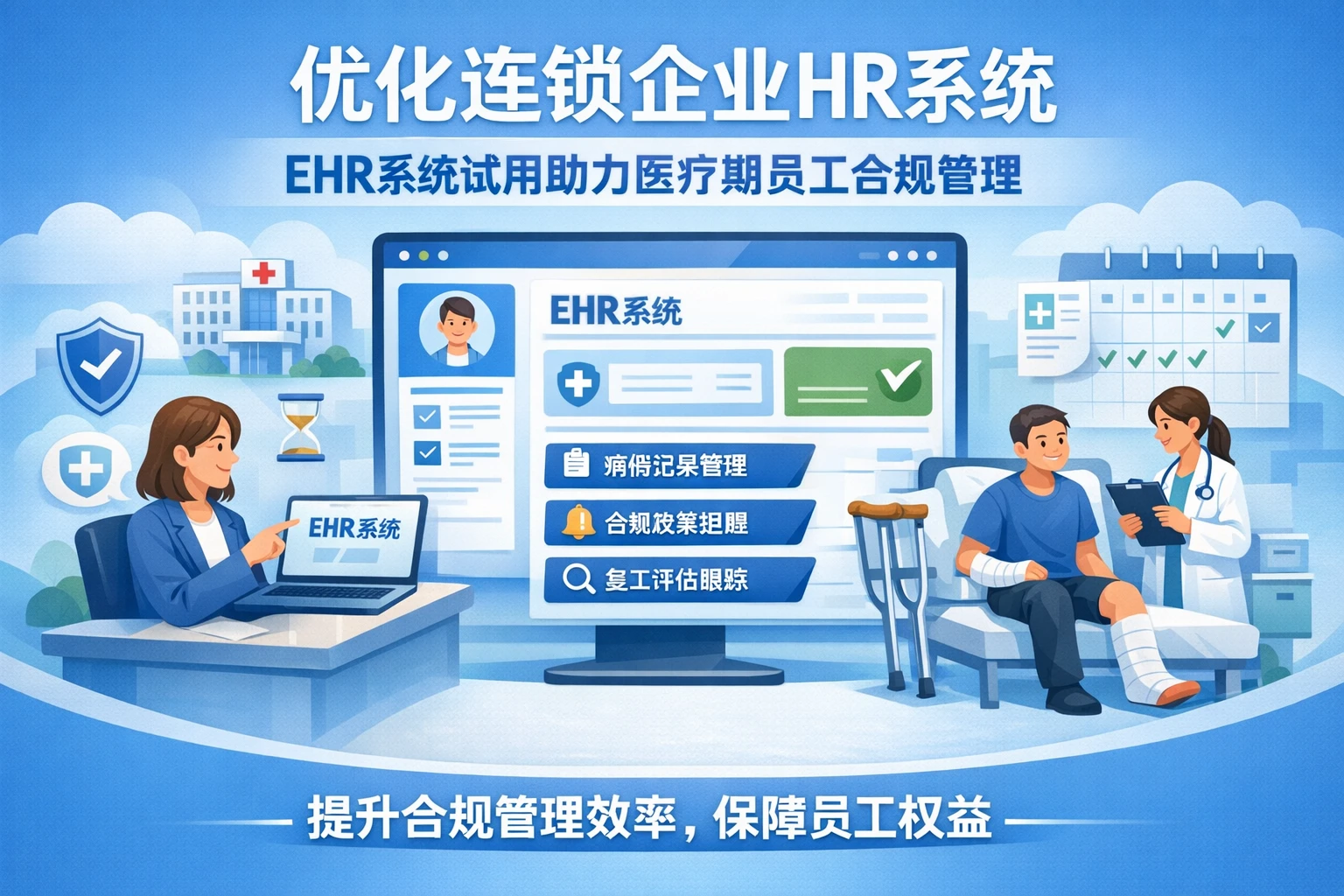优化连锁企业HR系统：EHR系统试用助力医疗期员工合规管理