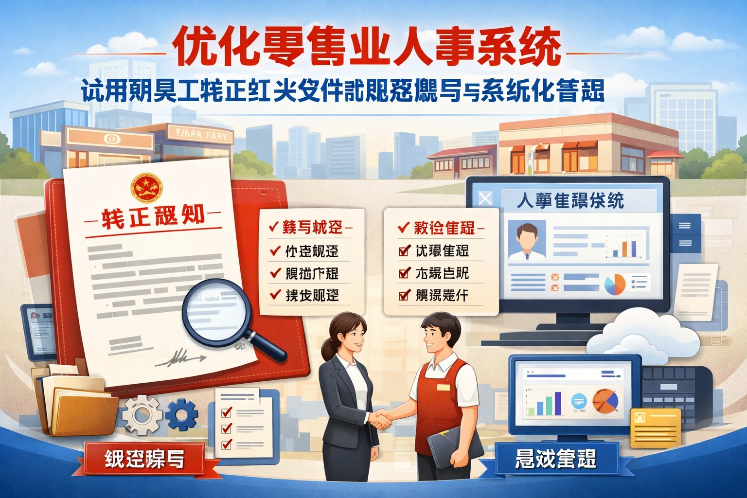 优化零售业人事系统：试用期员工转正红头文件的规范撰写与系统化管理