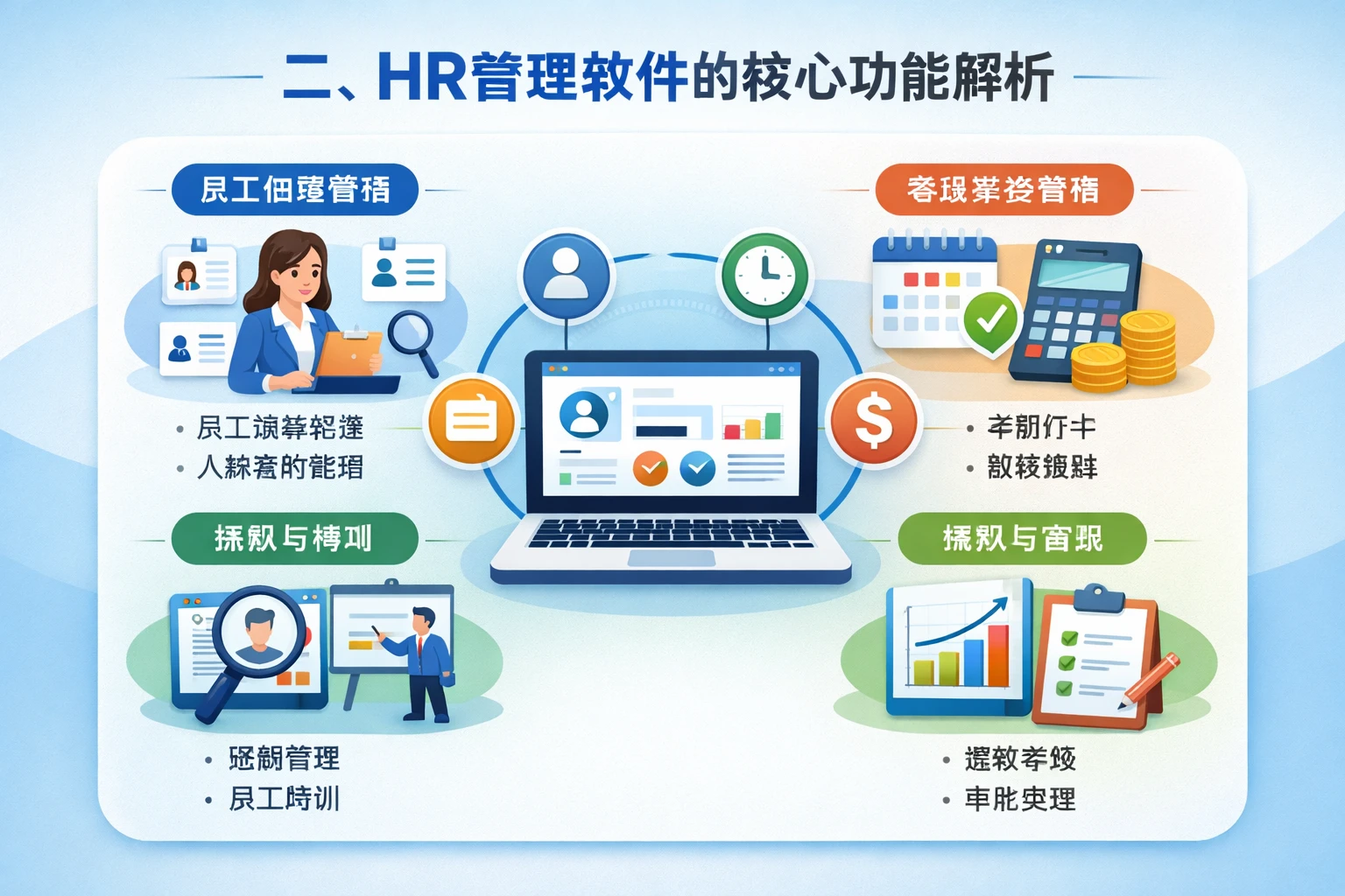 二、HR管理软件的核心功能解析