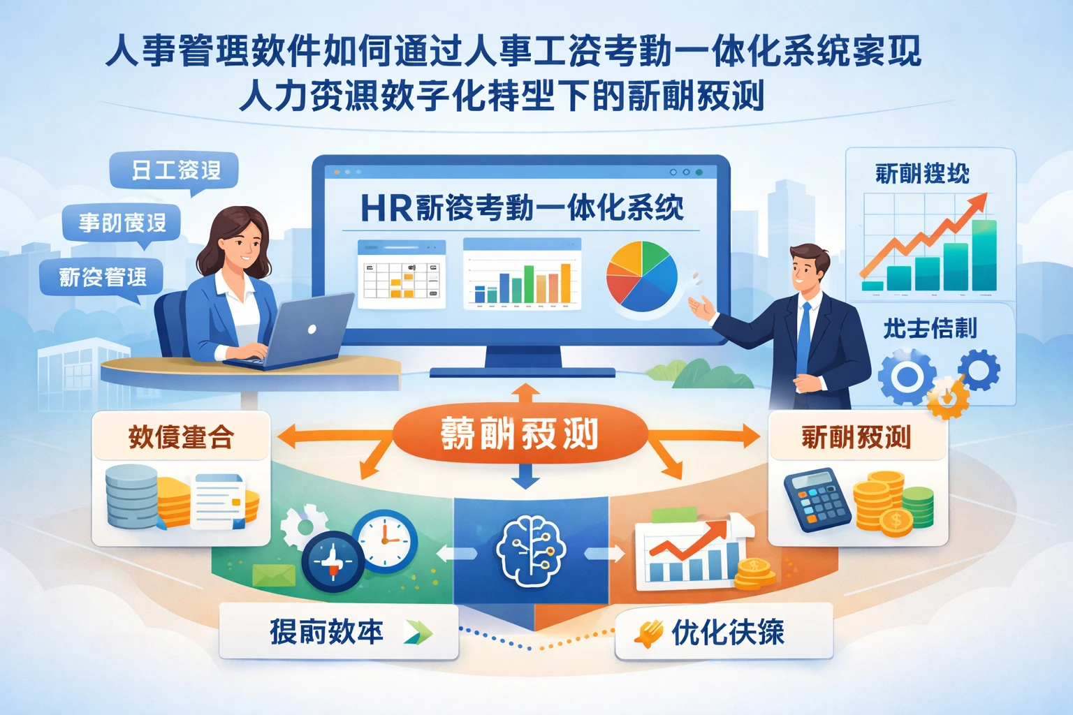人事管理软件如何通过人事工资考勤一体化系统实现人力资源数字化转型下的薪酬预测