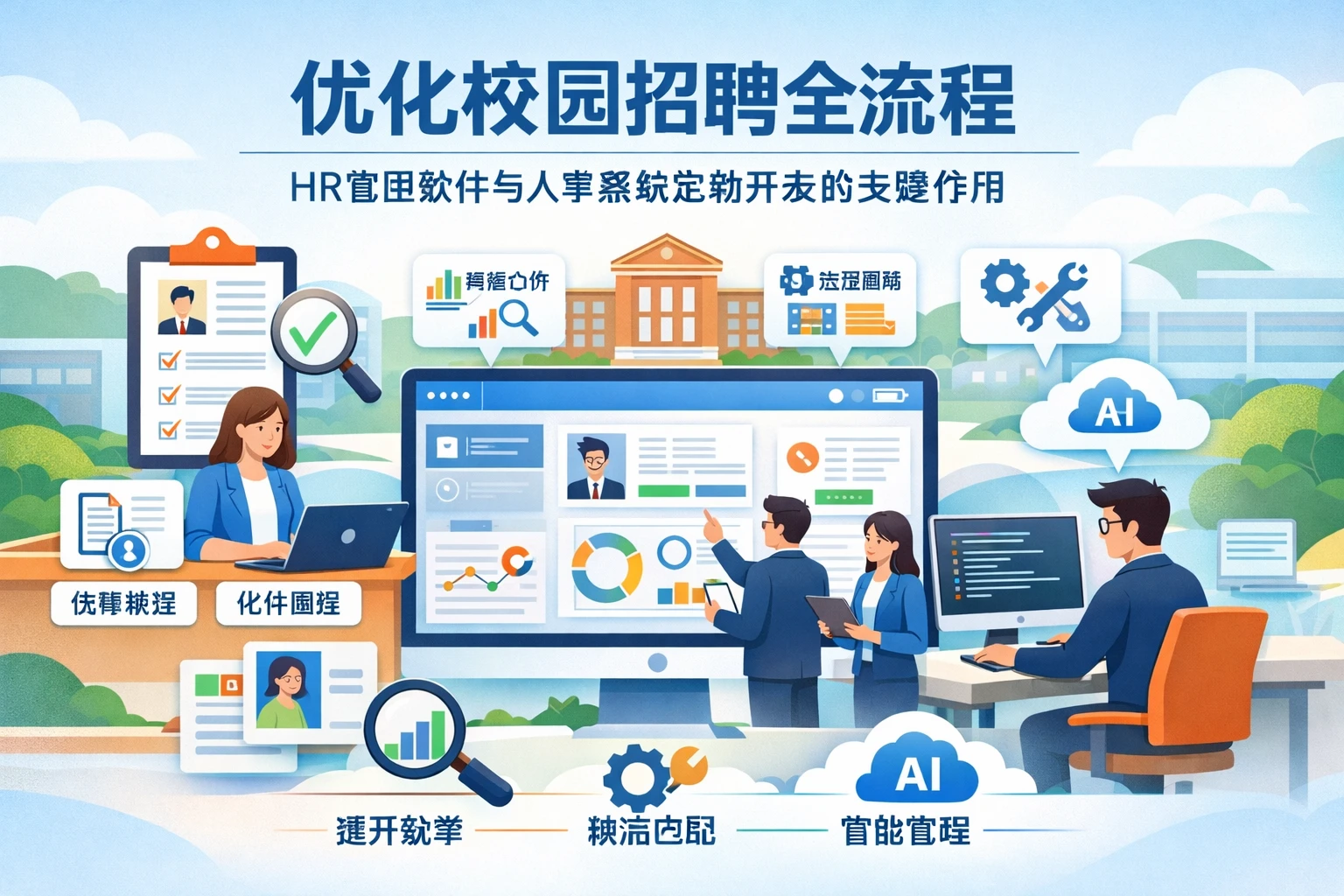 优化校园招聘全流程:HR管理软件与人事系统定制开发的关键作用