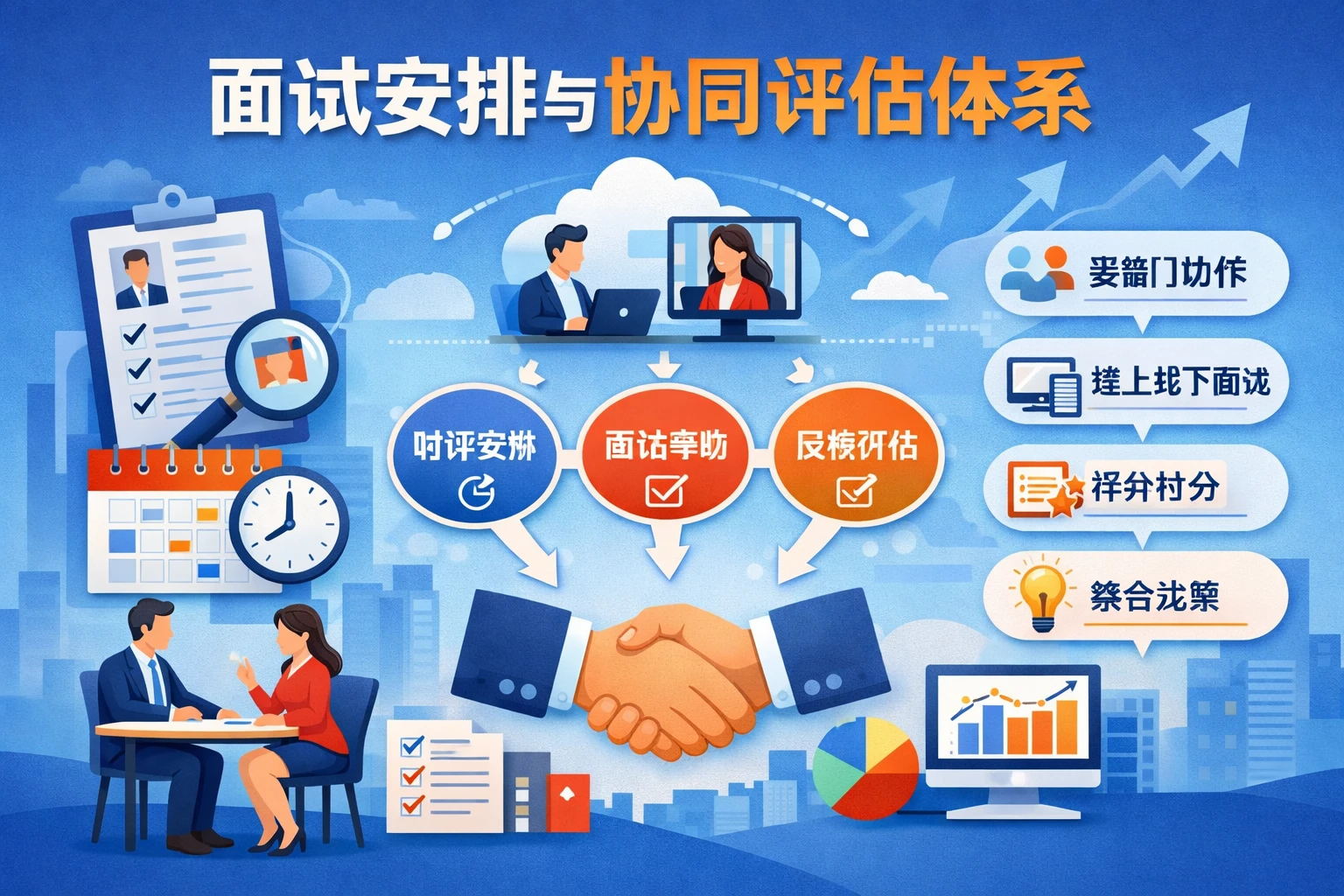 面试安排与协同评估体系