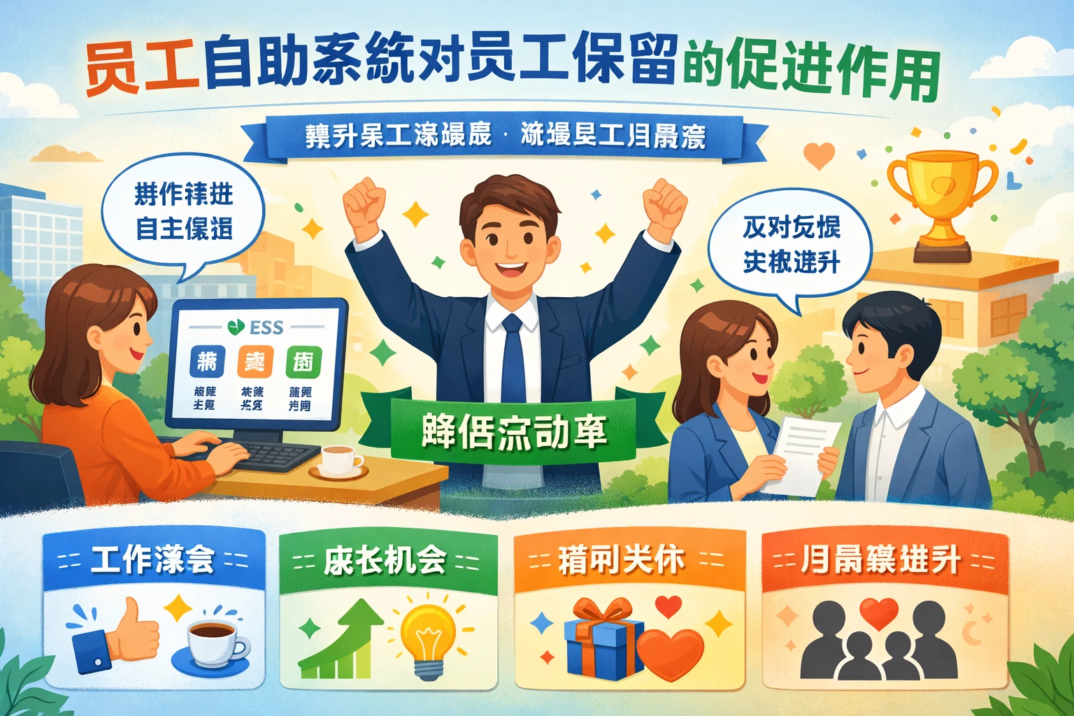 员工自助系统对员工保留的促进作用