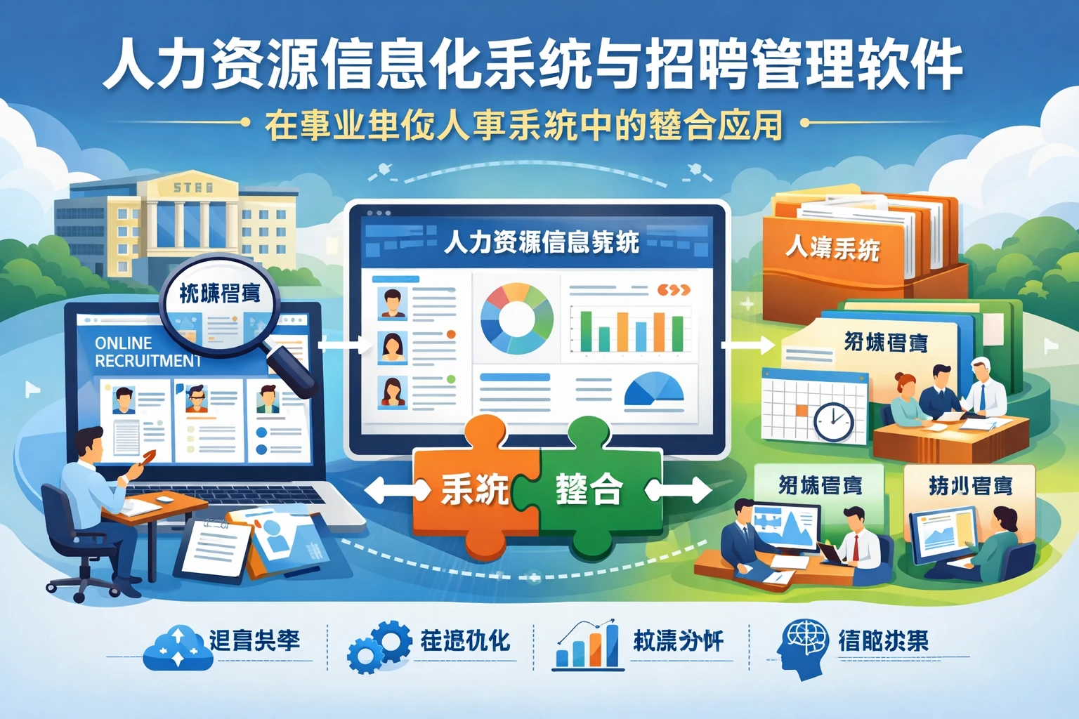 人力资源信息化系统与招聘管理软件在事业单位人事系统中的整合应用