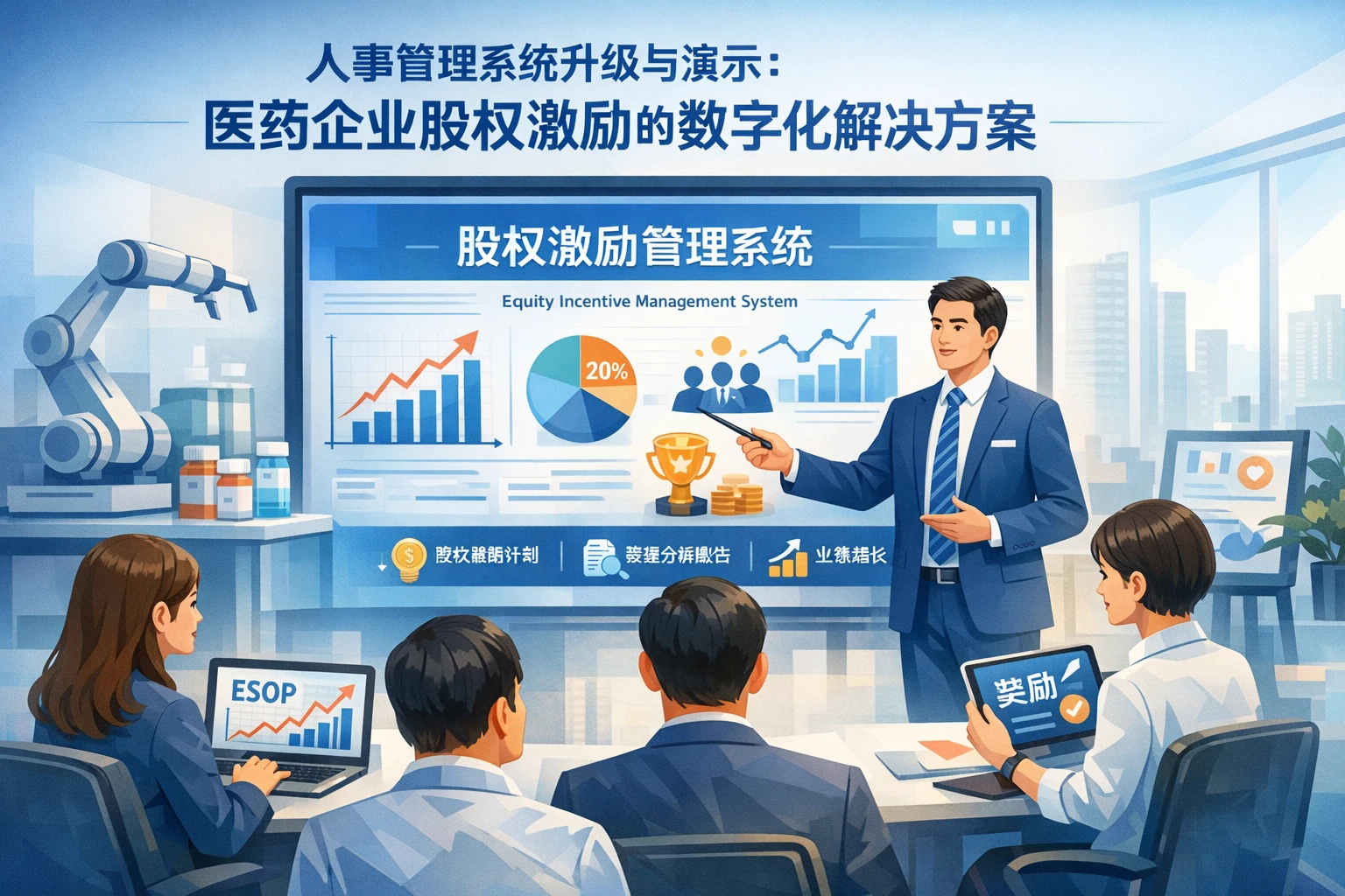 人事管理系统升级与演示：医药企业股权激励的数字化解决方案