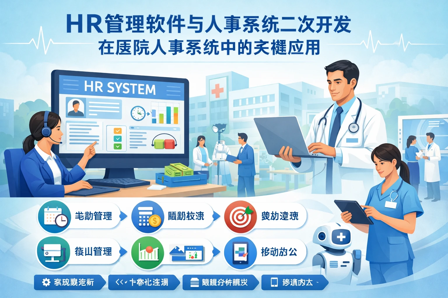 HR管理软件与人事系统二次开发在医院人事系统中的关键应用