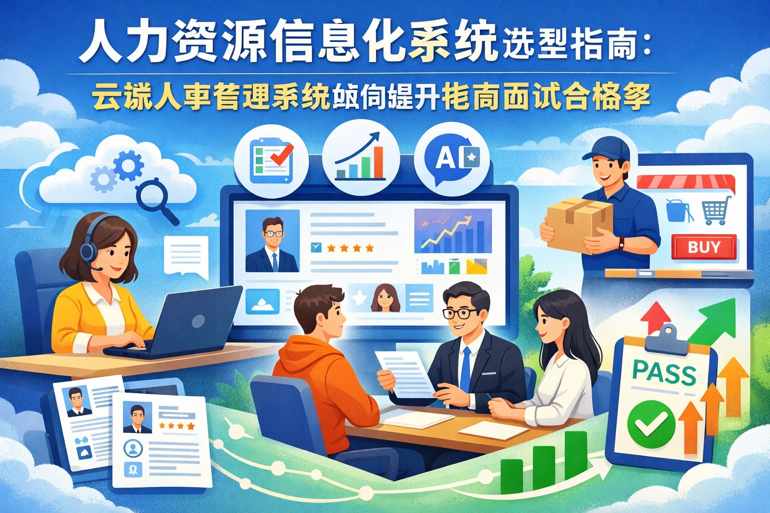 人力资源信息化系统选型指南：云端人事管理系统如何提升电商面试合格率