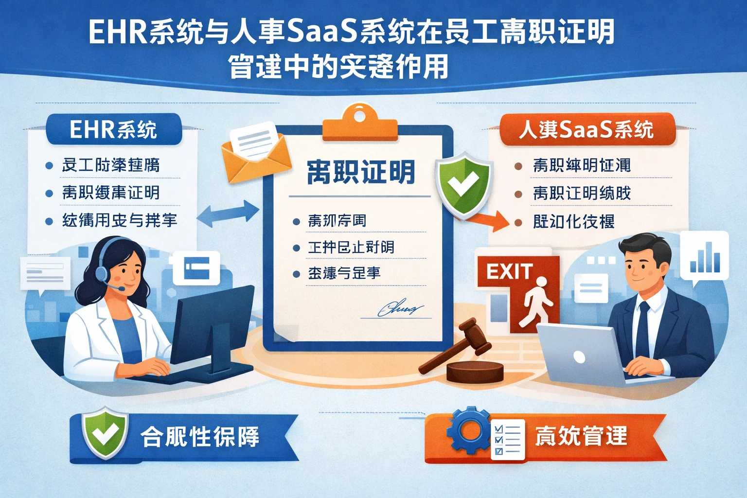 EHR系统与人事SaaS系统在员工离职证明管理中的关键作用
