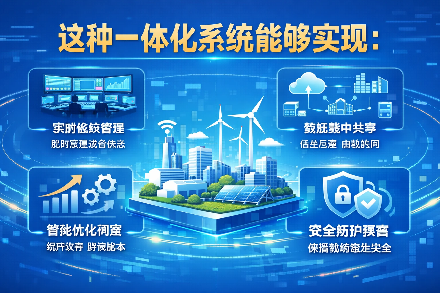 这种一体化系统能够实现: