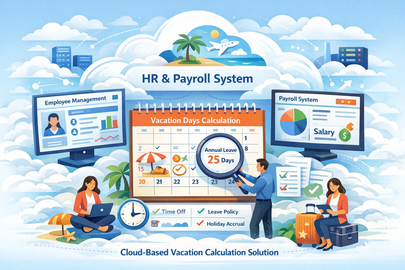 人事管理软件与薪酬管理系统在云平台中的年假计算解决方案