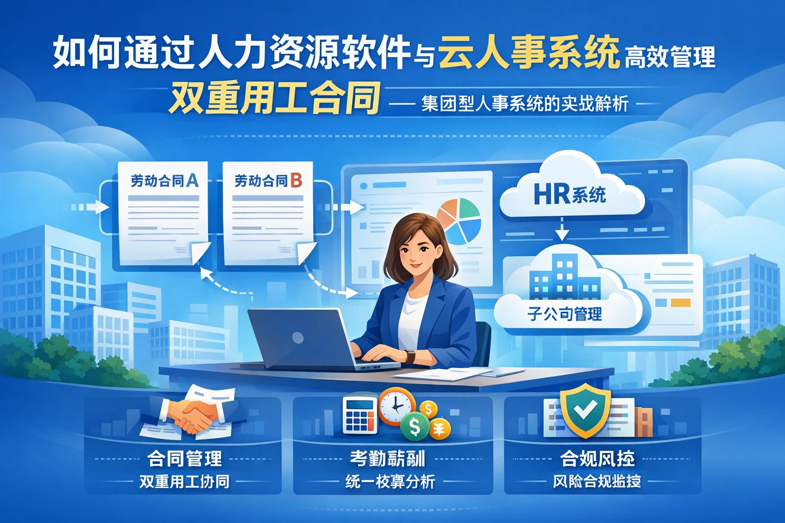 如何通过人力资源软件与云人事系统高效管理双重用工合同——集团型人事系统的实战解析