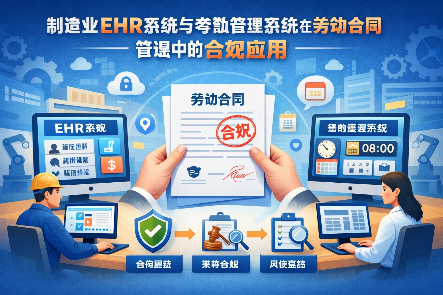 制造业EHR系统与考勤管理系统在劳动合同管理中的合规应用