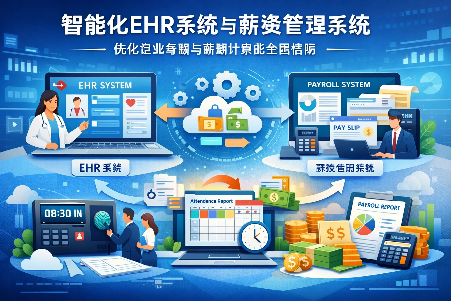 智能化EHR系统与薪资管理系统：优化企业考勤与薪酬计算的全面指南