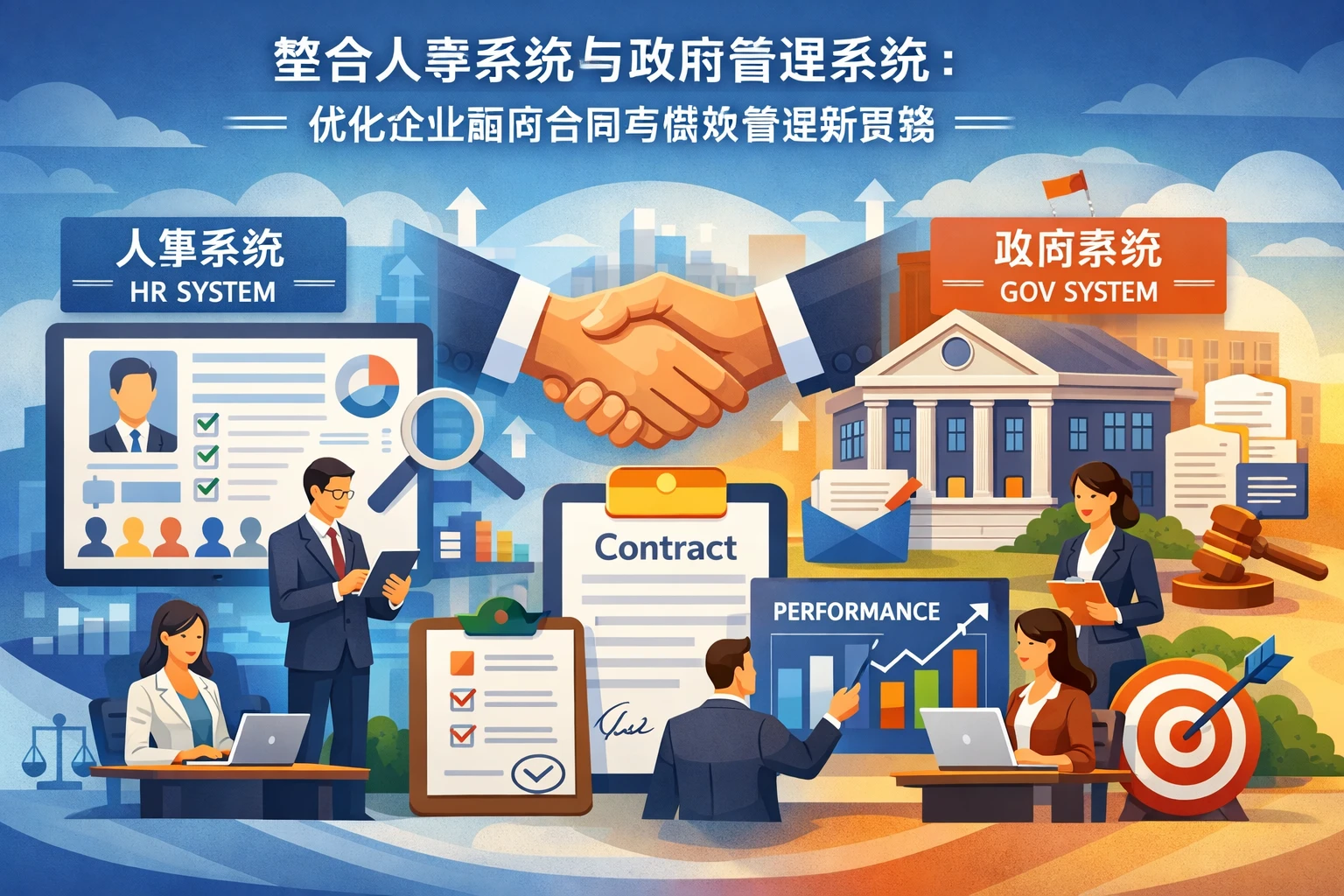 整合人事系统与政府管理系统：优化企业顾问合同与绩效管理新思路
