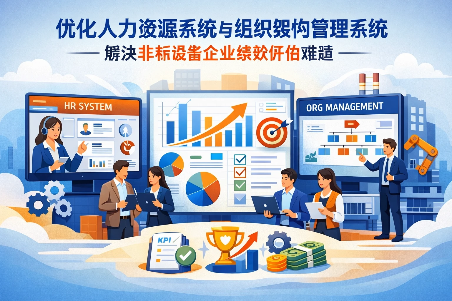 优化人力资源系统与组织架构管理系统解决非标设备企业绩效评估难题