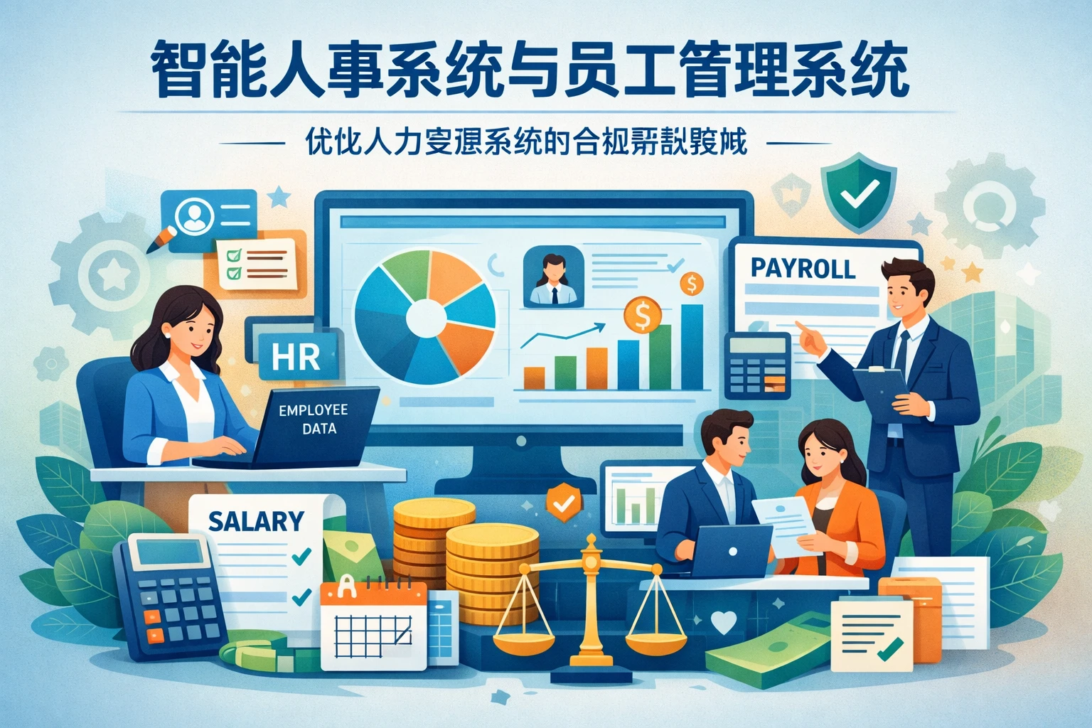 智能人事系统与员工管理系统：优化人力资源系统的合规薪酬策略