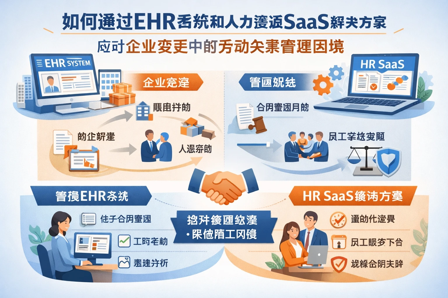 如何通过EHR系统和人力资源SaaS解决方案应对企业变更中的劳动关系管理困境