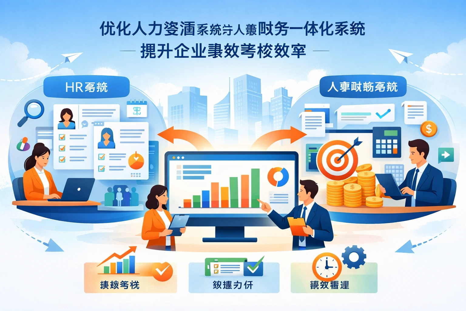 优化人力资源系统与人事财务一体化系统，提升企业绩效考核效率
