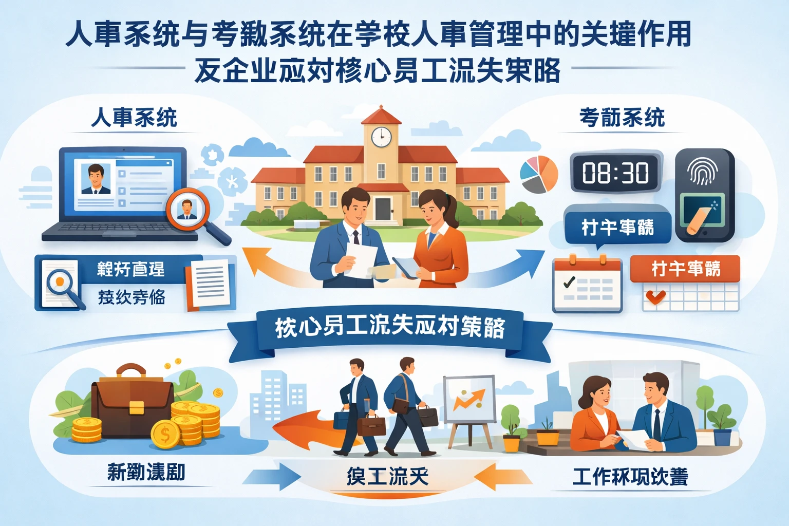 人事系统与考勤系统在学校人事管理中的关键作用及企业应对核心员工流失策略