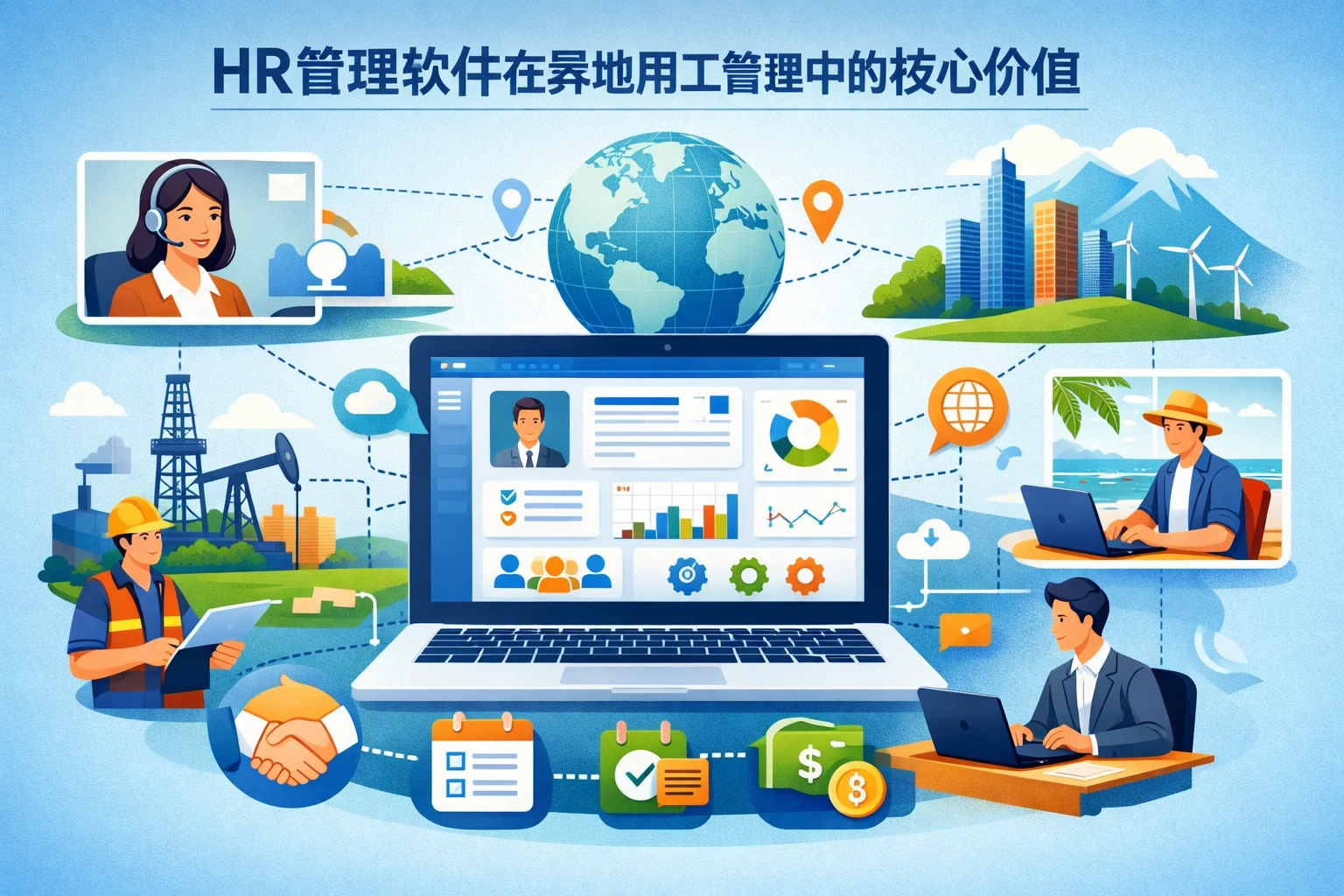 HR管理软件在异地用工管理中的核心价值