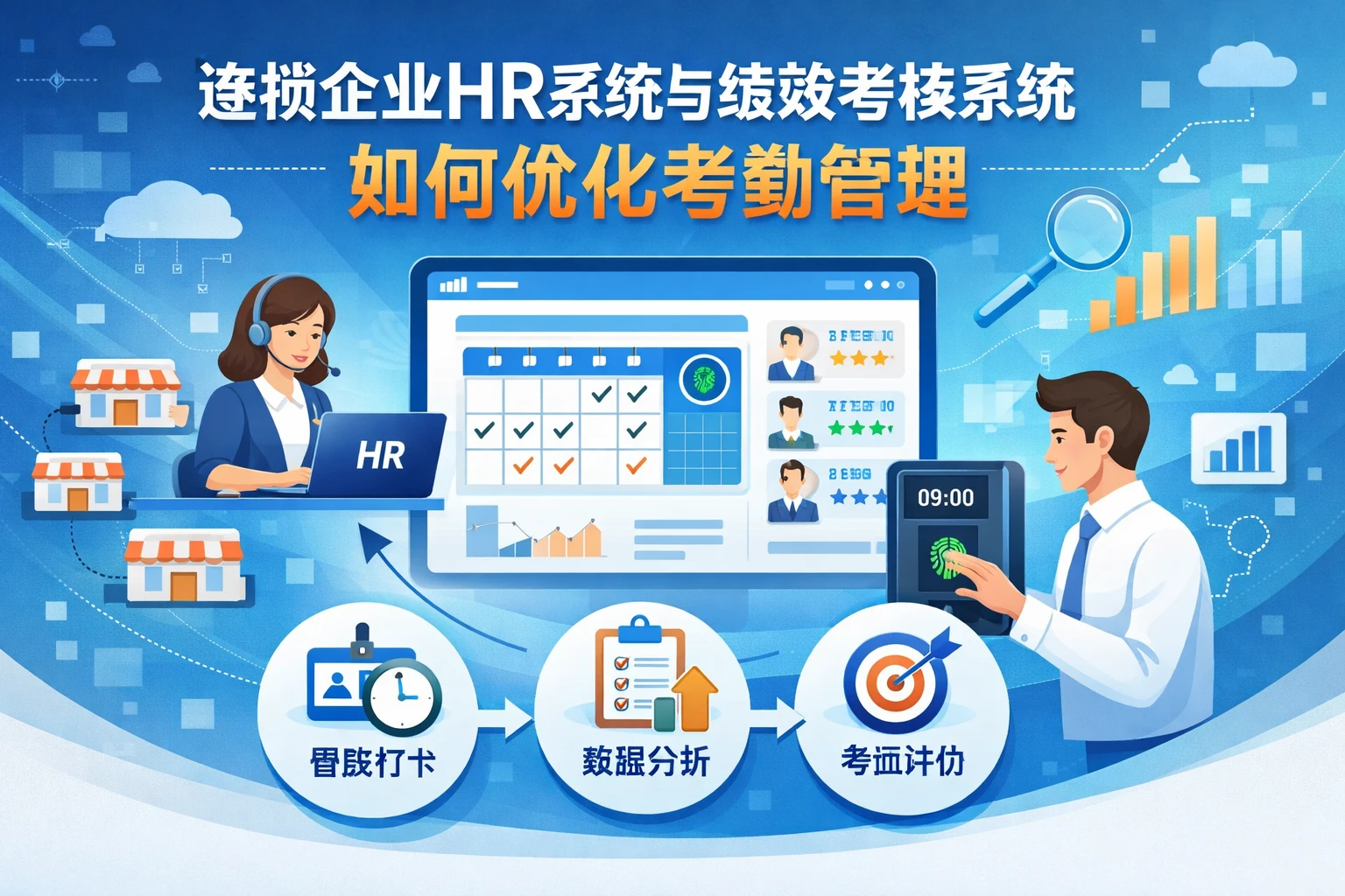 连锁企业HR系统与绩效考核系统如何优化考勤管理