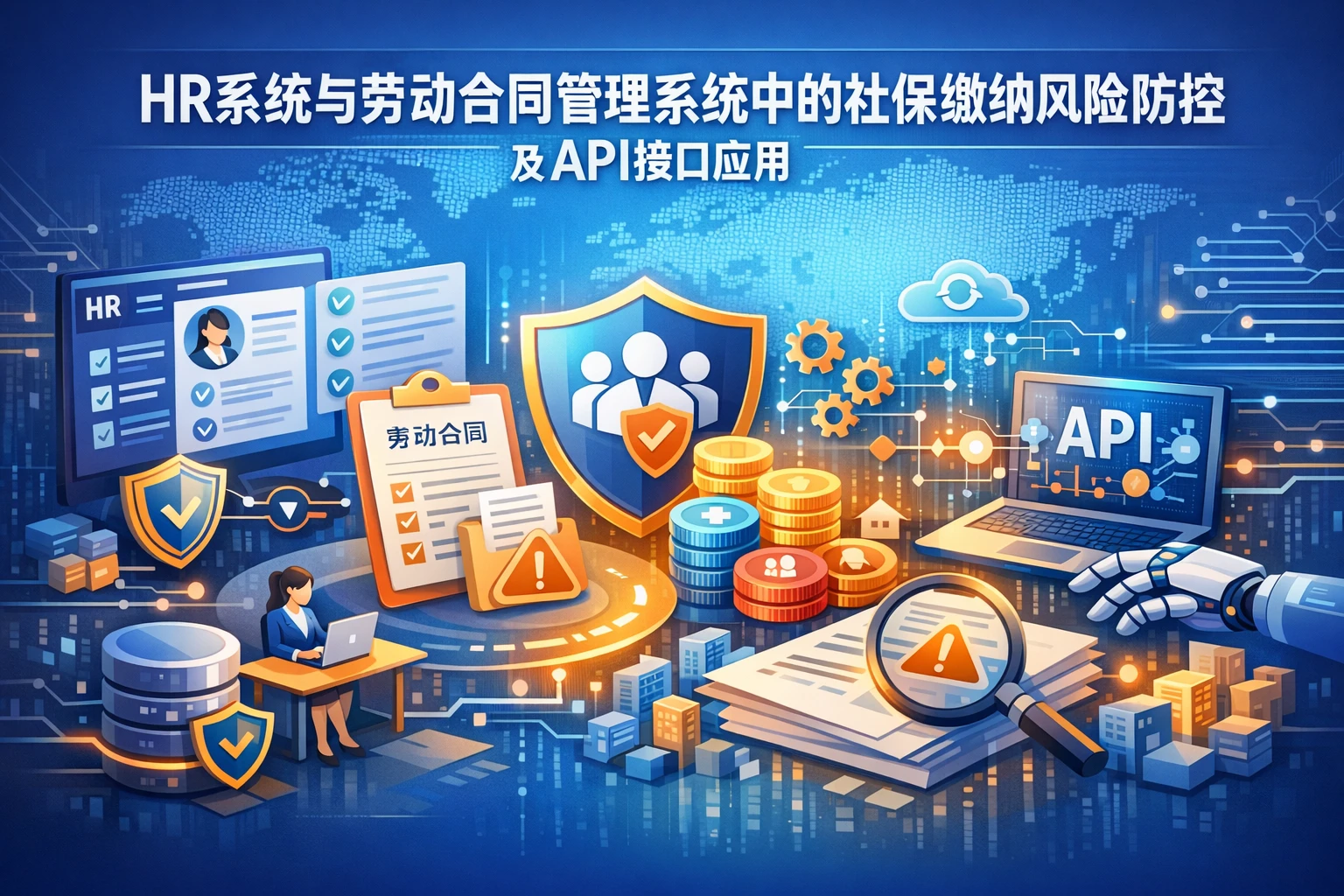 HR系统与劳动合同管理系统中的社保缴纳风险防控及API接口应用