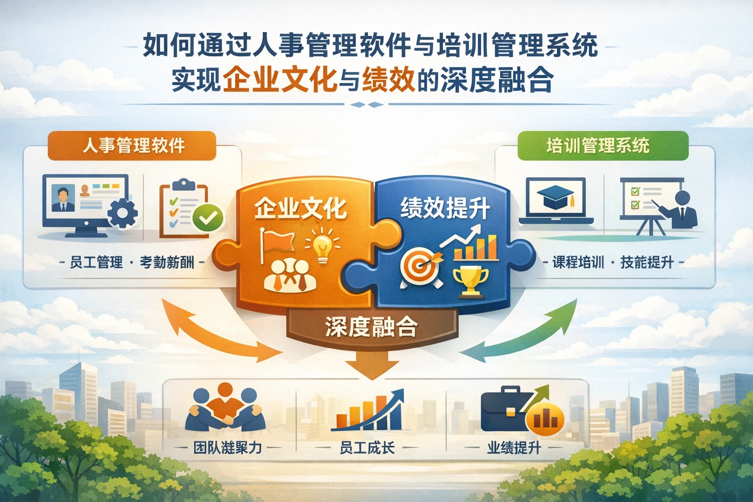 如何通过人事管理软件与培训管理系统实现企业文化与绩效的深度融合