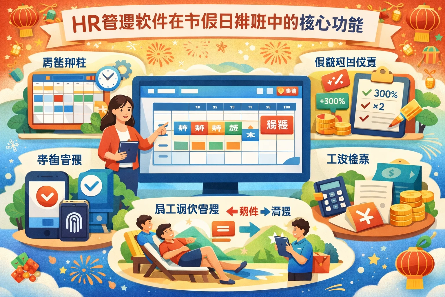 HR管理软件在节假日排班中的核心功能