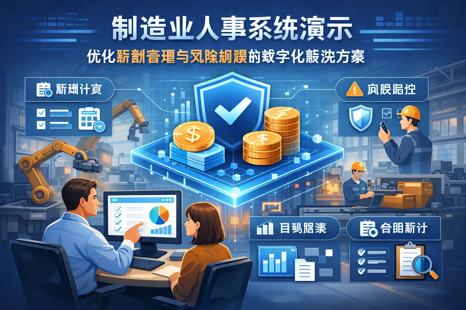 制造业人事系统演示：优化薪酬管理与风险规避的数字化解决方案