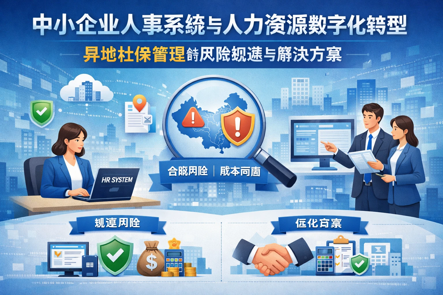 中小企业人事系统与人力资源数字化转型：异地社保管理的风险规避与解决方案