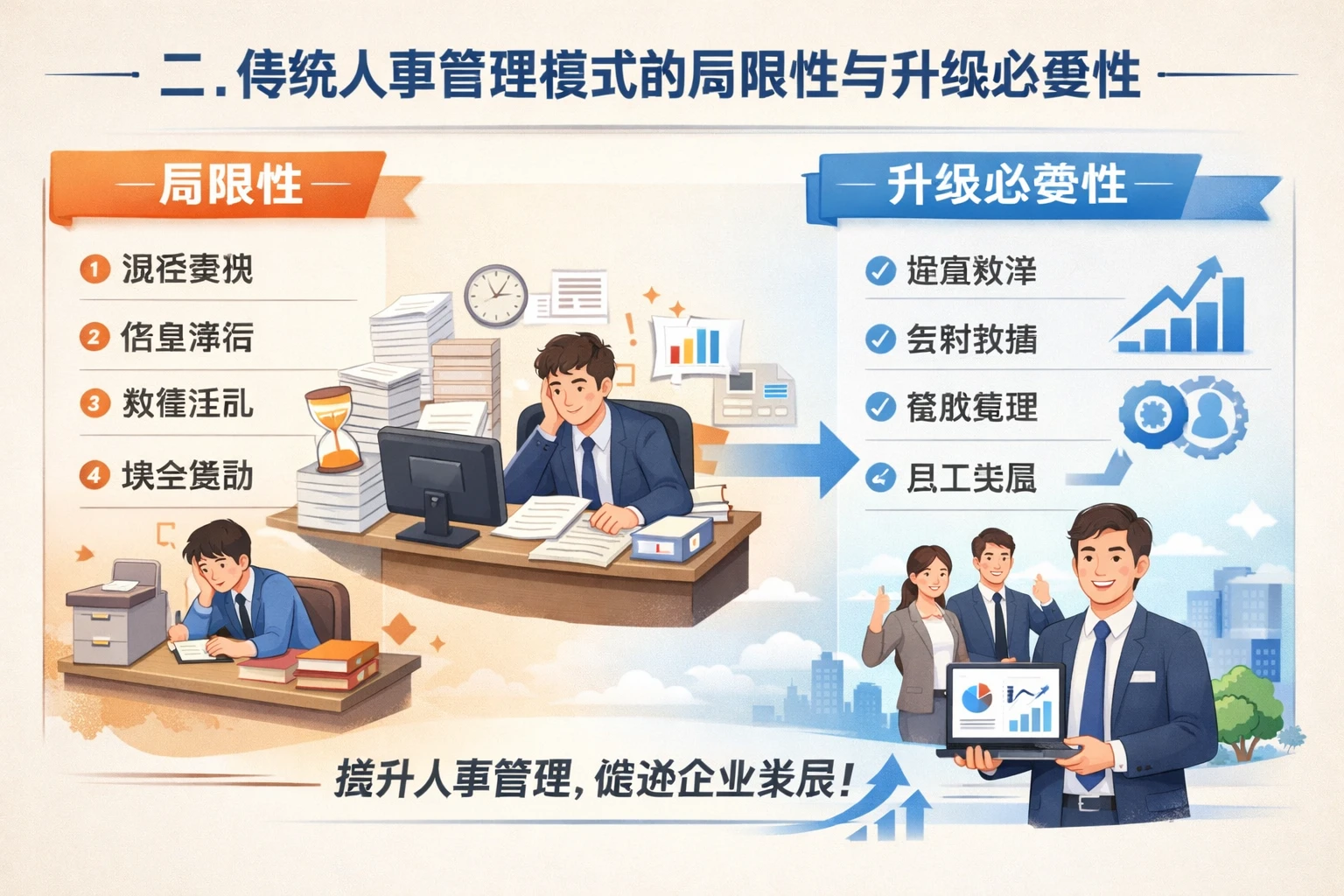 二、传统人事管理模式的局限性与升级必要性