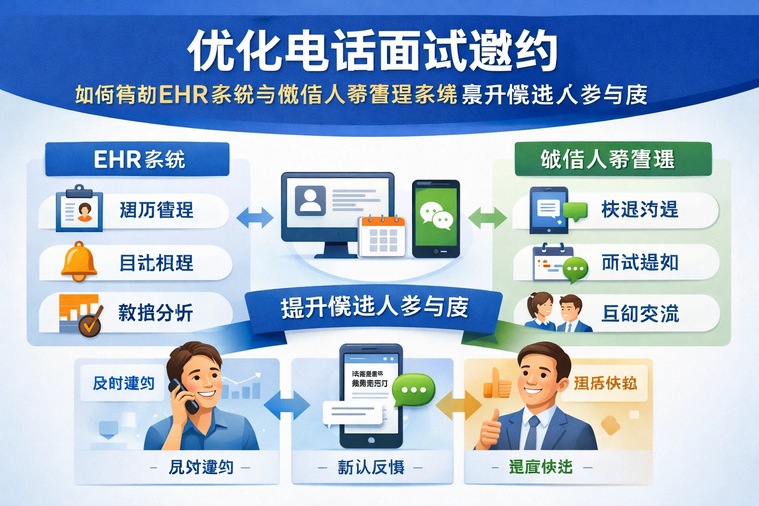优化电话面试邀约：如何借助EHR系统与微信人事管理系统提升候选人参与度