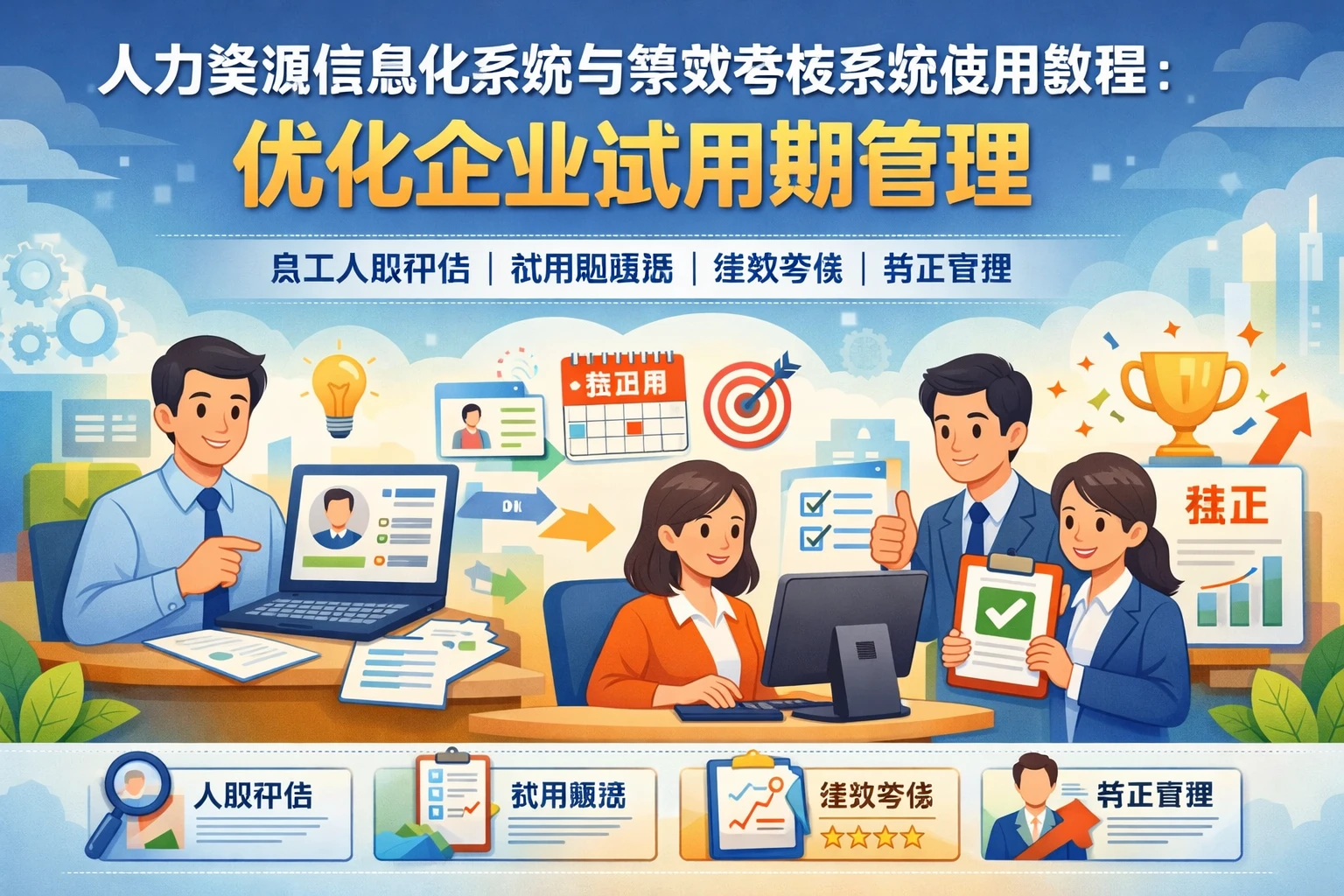 人力资源信息化系统与绩效考核系统使用教程:优化企业试用期管理